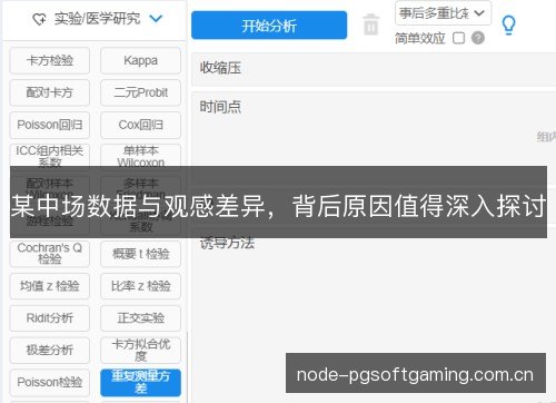 某中场数据与观感差异,背后原因值得深入探讨 某中场数据与观感差异,背后原因值得深入探讨